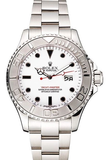 AAA replica watch White Case Yacht-Master Stainless And Dial Bracelet Rolex Steel 0729